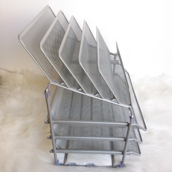 All-in-one Wire Mesh 8 Compartment File Storage - Picture 3 of 9